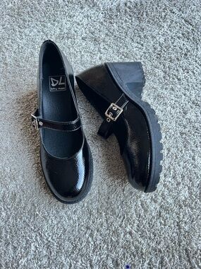 Dirty Laundry Black Patent Mary Jane Heels. Size 8.5